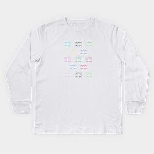 Brix and Bailey: "Looking Brightly" Kids Long Sleeve T-Shirt